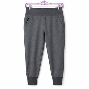 Athleta Gray Heather Joggers Womens SP Small Petite Tapered Athletic Lounge Pant